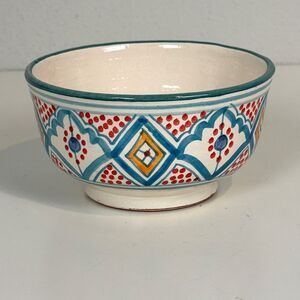 Handmade Artisan Serghini Safi Moroccan Pottery Bowl 5”
